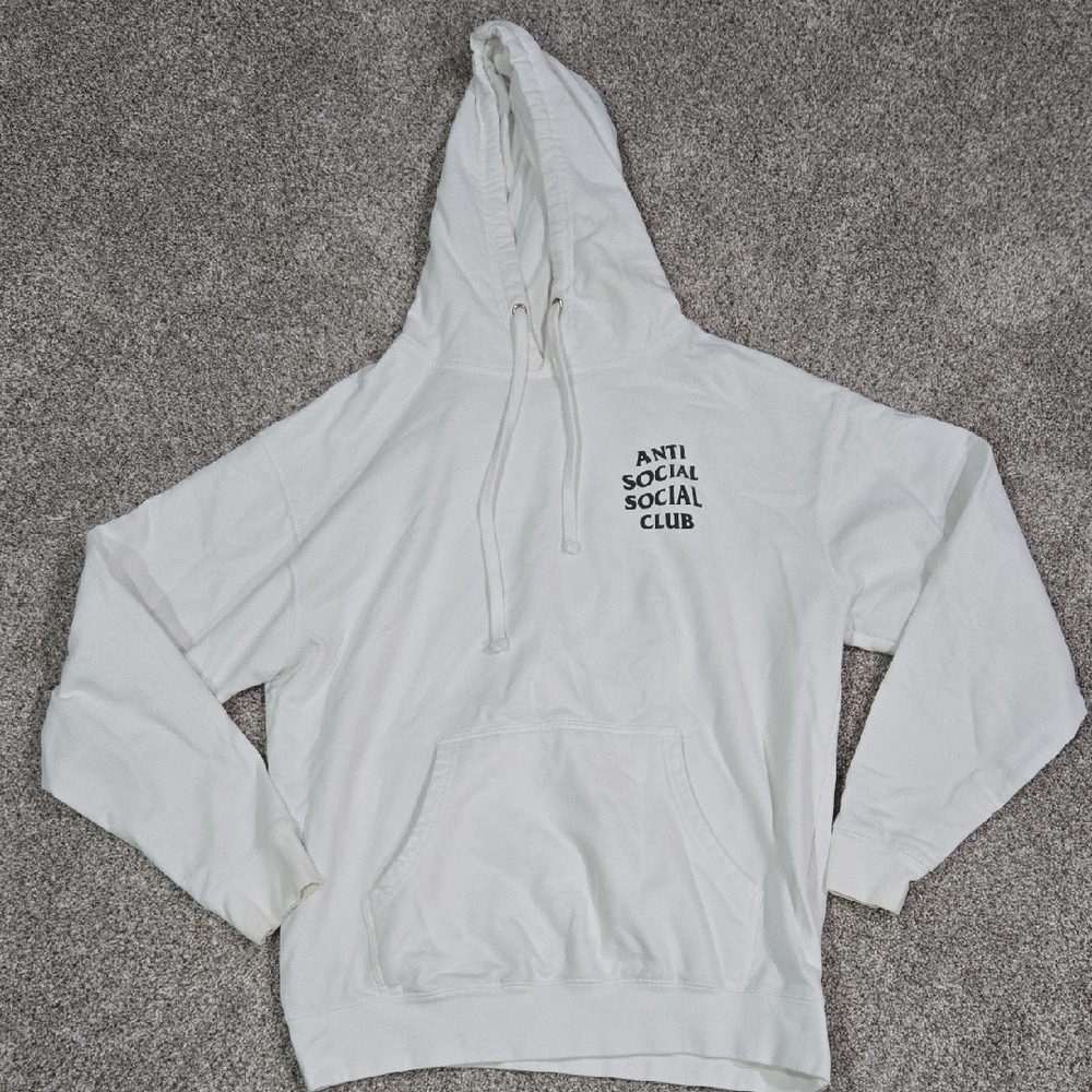Anti Social Social Club White Hoodie Size Large